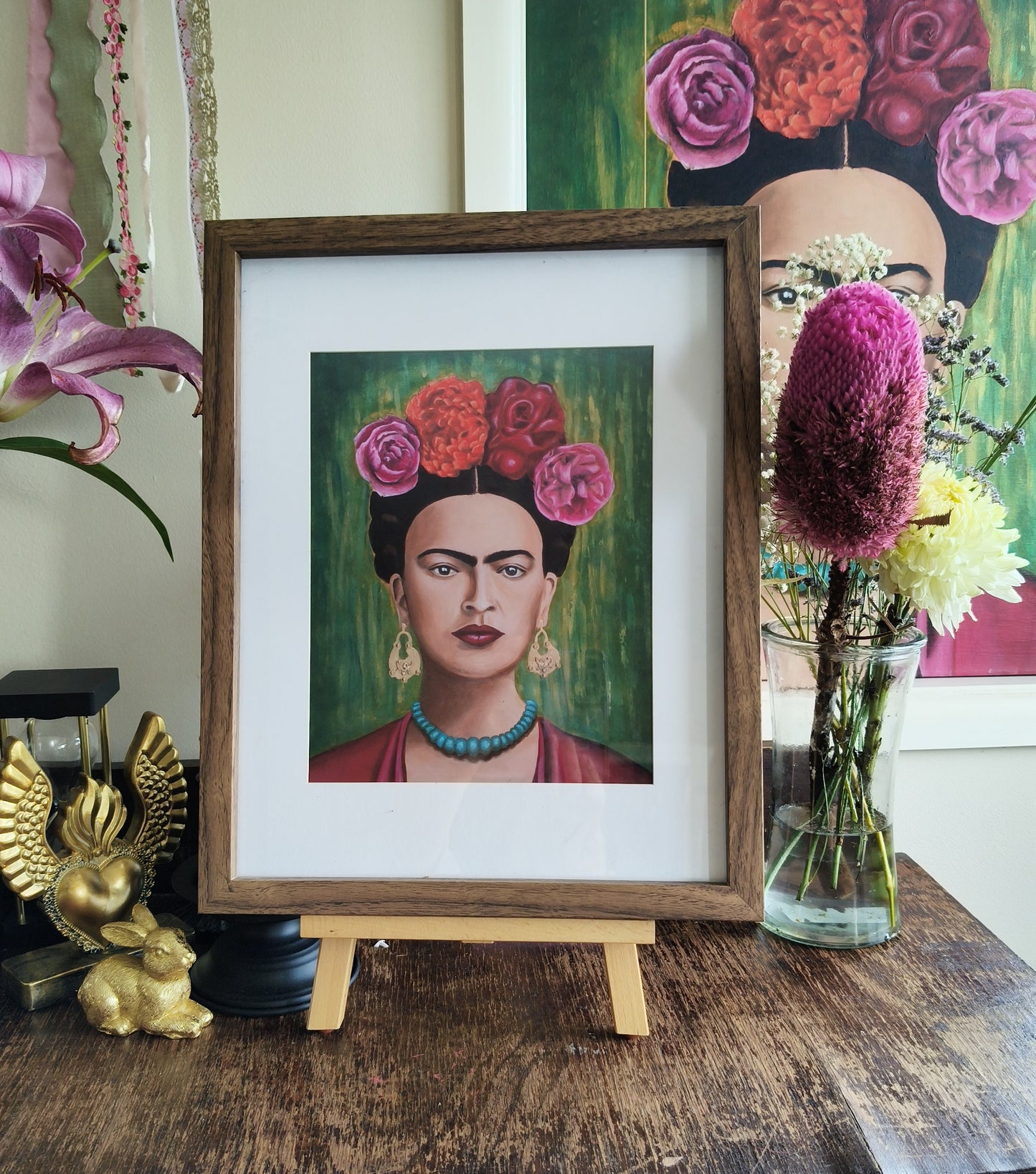 "Frida-Still she blooms" - Art Print 8 x 10